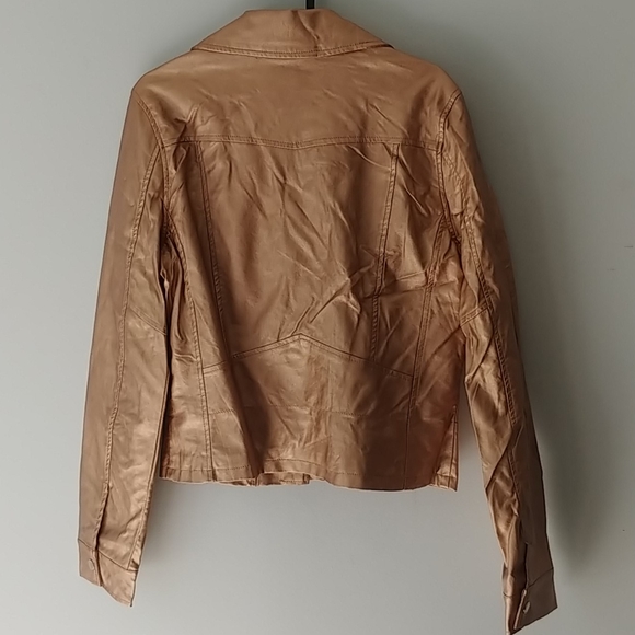 Jou Jou Rose Gold Zip Up Jacket - Picture 9 of 10